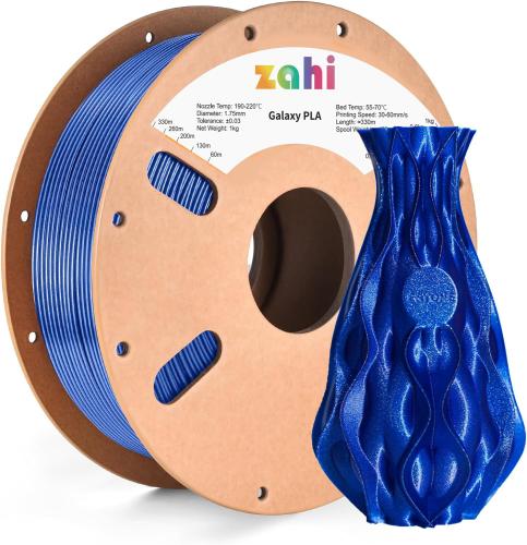 Zahi Galaxy PLA (Blue) 3D Filament 1.75Ø, 1kg