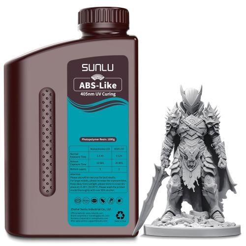 Sunlu ABS-Like Resin (Grey) For LCD 3D Printers, 1...