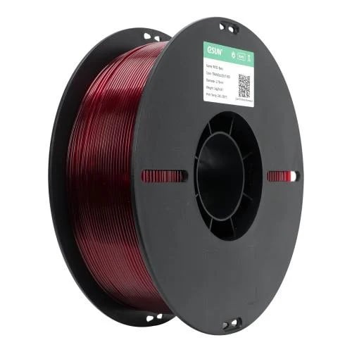 eSUN PETG-Basic (Translucent Red) 3D Filament 1.75...