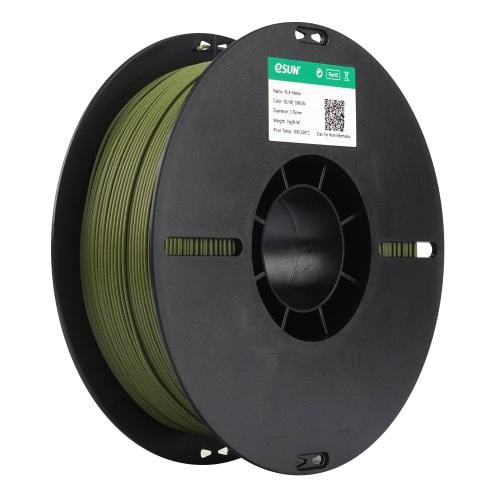 eSUN ePLA-Matte (Olive Green) 3D Filament 1.75Ø, 1...