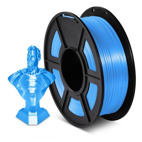 SUNLU Silk PLA+ (Blue) 3D Printing Filament 1.75Ø,...