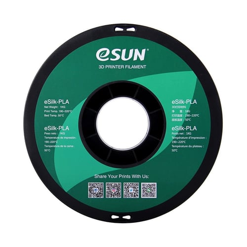 eSUN eSilk-PLA (White) 3D Filament 1.75Ø, 1kg