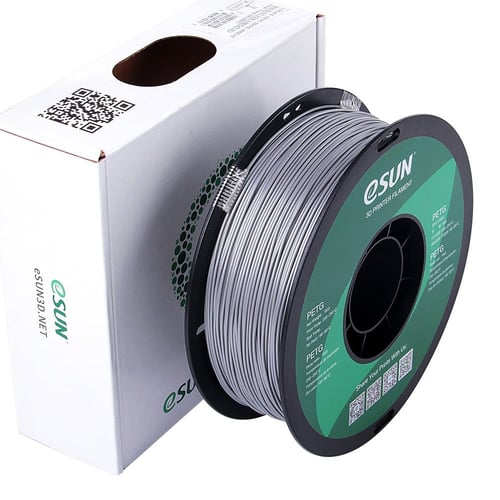 eSUN PETG (Solid Silver) 3D Filament 1.75Ø, 1kg