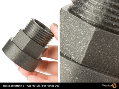 Fillamentum CPE HG100 (Vertigo Grey) 3D Printing F...