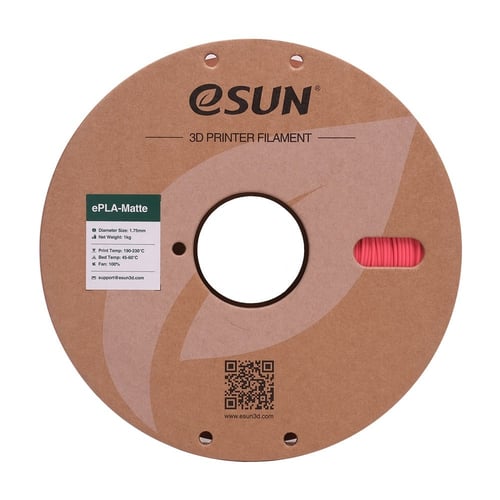 eSUN ePLA-Matte (Strawberry Red) 3D Filament 1.75Ø...