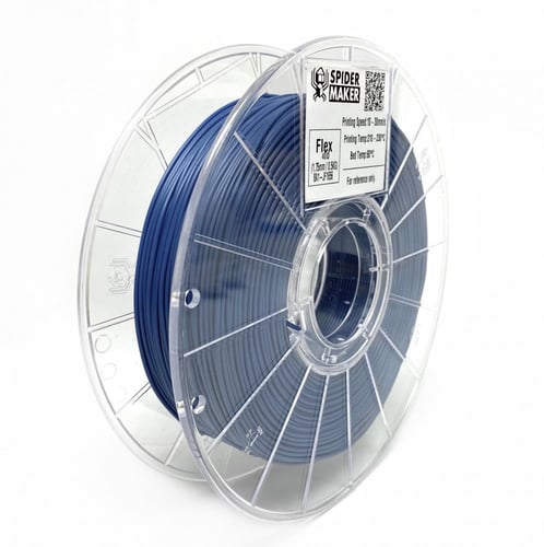 SpiderMaker Matte Flexible TPE (Iron Blue) - 3D Pr...