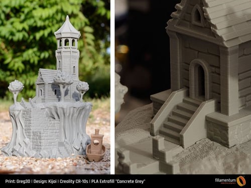 Fillamentum PLA Extrafill (Concrete Grey) 3D Print...