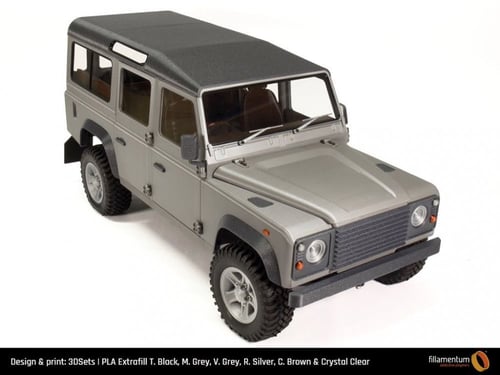 Fillamentum PLA Extrafill (Metallic Grey) 3D Print...