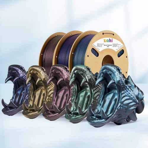 Zahi Burnt titanium PLA (Red) 3D Filament 1.75Ø, 1...