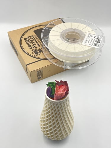 SpiderMaker Matte PLA (Paper White) 3D Filament 1....