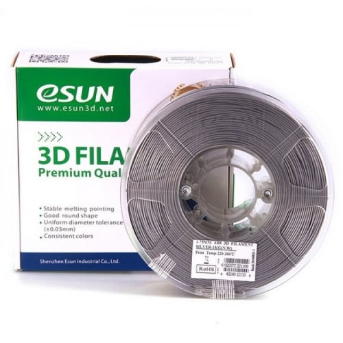 eSUN ABS (Silver) 3D Filament 1.75Ø, 1kg