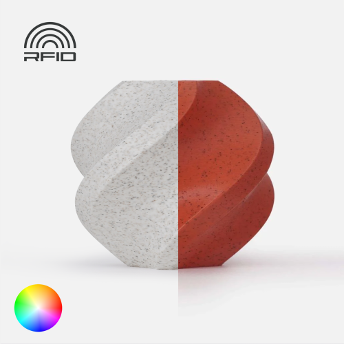 Bambu PLA Marble with spool 3D Filament, 1kg (2 co...