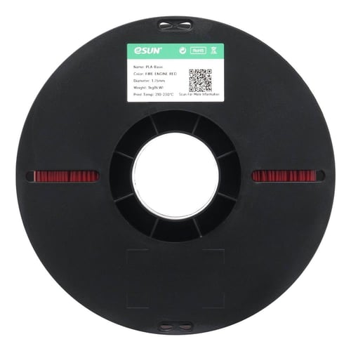 eSUN PLA Basic (Fire Engine Red) 3D Filament 1.75Ø...