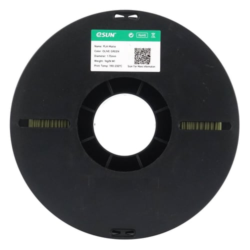 eSUN ePLA-Matte (Olive Green) 3D Filament 1.75Ø, 1...