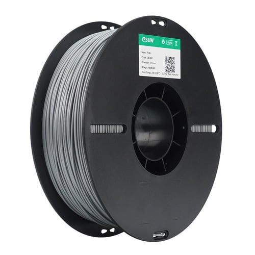 eSUN PLA+ (Silver) 3D Filament 1.75Ø, 1kg