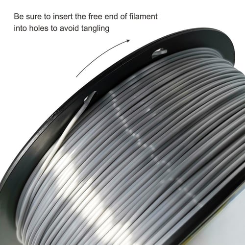Hello3D PLA Silk-Like (Silver) 3D Filament 1.75Ø,...