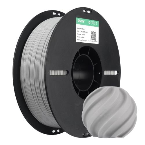 eSUN PLA Basic (Concrete Grey) 3D Filament 1.75Ø,...