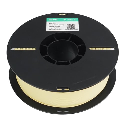 eSUN PLA+ HS (Almond Yellow) 3D Filament 1.75Ø, 1k...