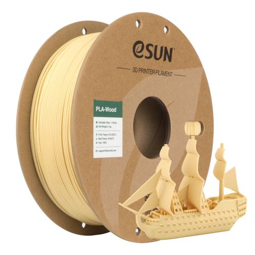 eSUN PLA-Wood (Plain Wood) 3D Filament 1.75Ø, 1kg