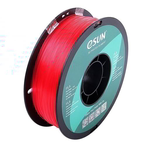 eSUN PLA (Glass Watermelon Red) 3D Filament 1.75Ø,...