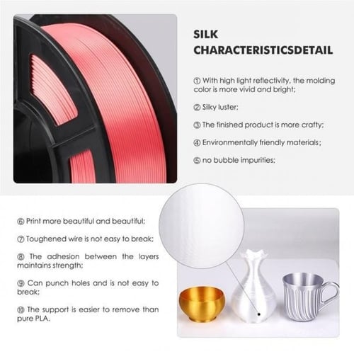 SUNLU Silk PLA+ (Candy Dandy) 3D Printing Filament...