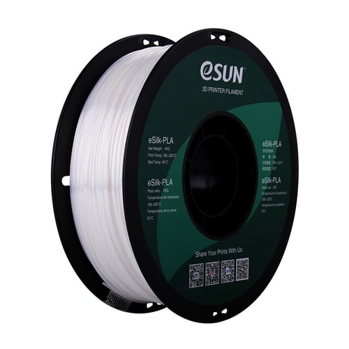 eSUN eSilk-PLA (White) 3D Filament 1.75Ø, 1kg