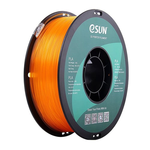 eSUN PLA (Glass Orange) 3D Filament 1.75Ø, 1kg