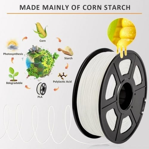 SUNLU PLA (White) 3D Printing Filament 1.75Ø, 1kg