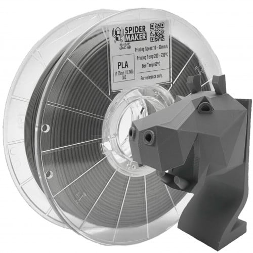 SpiderMaker Matte PLA (Iron Gray) 3D Filament 1.75...