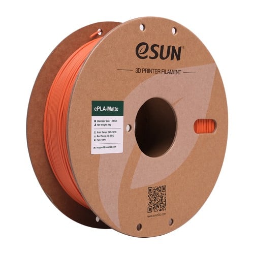 eSUN ePLA-Matte (Tangerine) 3D Filament 1.75Ø, 1kg