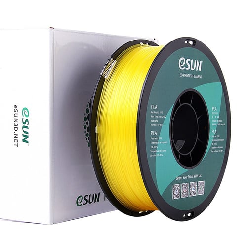 eSUN PLA (Glass Lemon Yellow) 3D Filament 1.75Ø, 1...