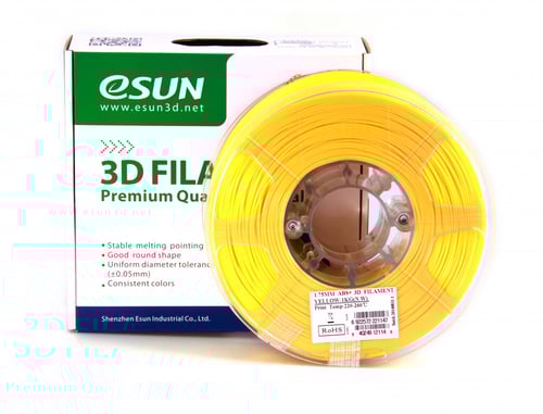 eSUN ABS+ (Yellow) 3D Filament 1.75Ø, 1kg