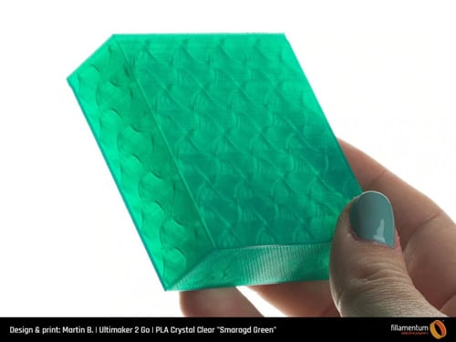Fillamentum Crystal Clear (Smaragd Green) 3D Print...
