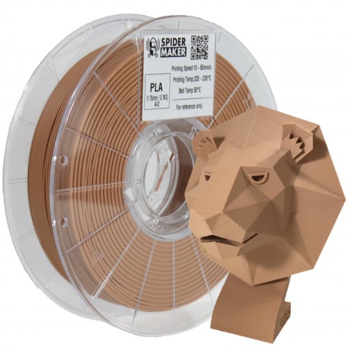 SpiderMaker Matte PLA (Clay) 3D Filament 1.75Ø, 0....