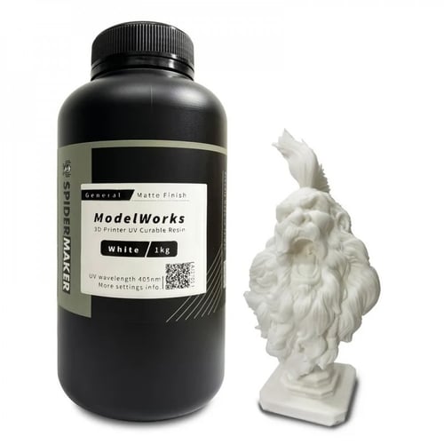 SpiderMaker ModelWorks General Resin (Matte White)...