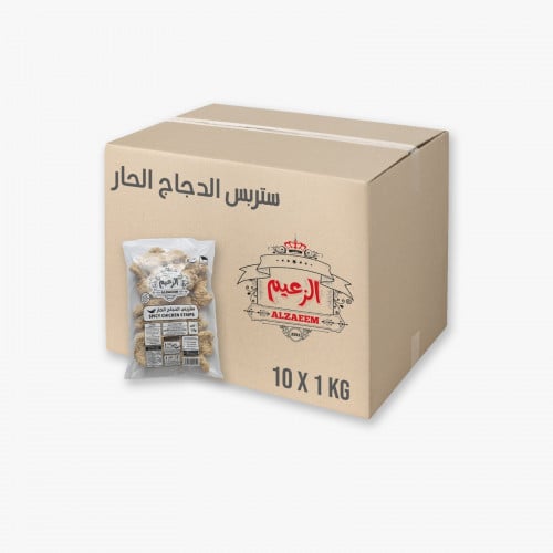 ستربس الدجاج الحار 1 كيلو 10 أكياس بالكرتون _ Spic...