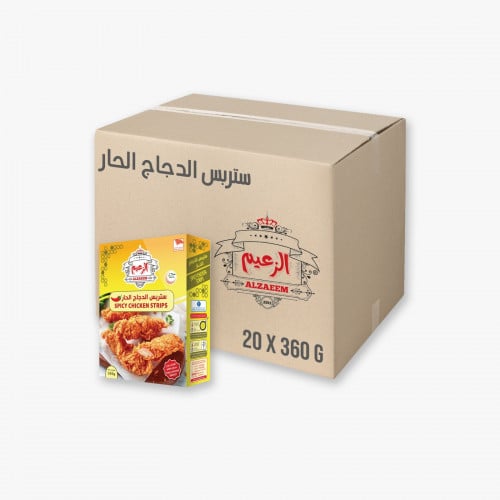 ستربس الدجاج الحار 360 جم 20 علبة بالكرتون _ Spicy...