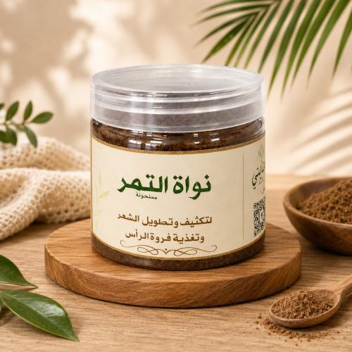 بودرة نواة التمر للشعر