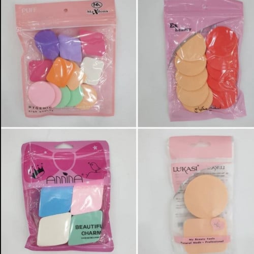 درزن اسفنجات مكياج 12 كيس