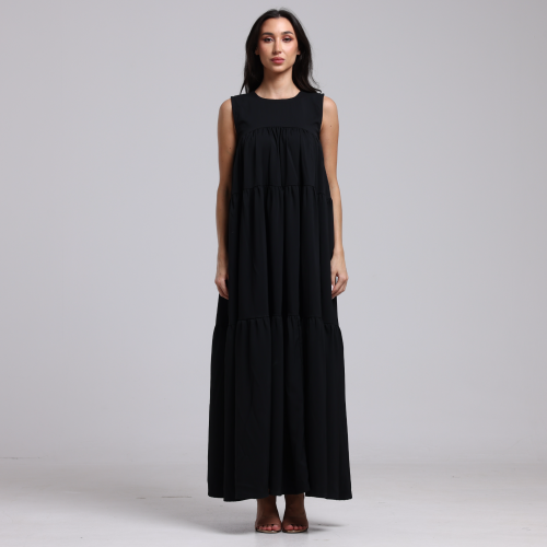 Soft Tiered Flow - BLACK