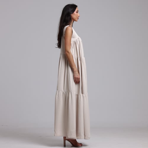 Soft Tiered Flow - BEIGE