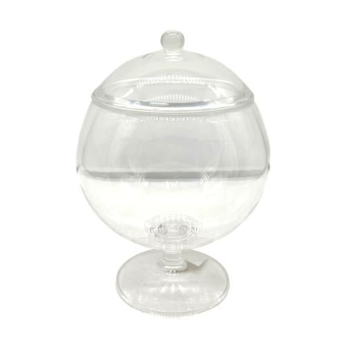 صحن حلاوة شفاف حجم كبير