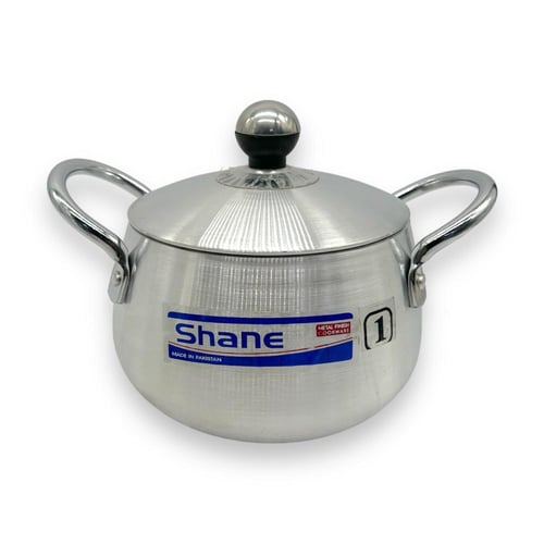 طقم قدور ألمنيوم باكستاني 10 قطع من 16 سم الى 26 س...