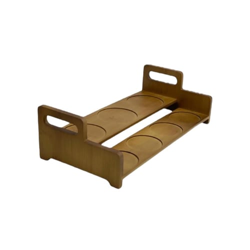 علب بهارات 7 قطع مع ستاند خشبي