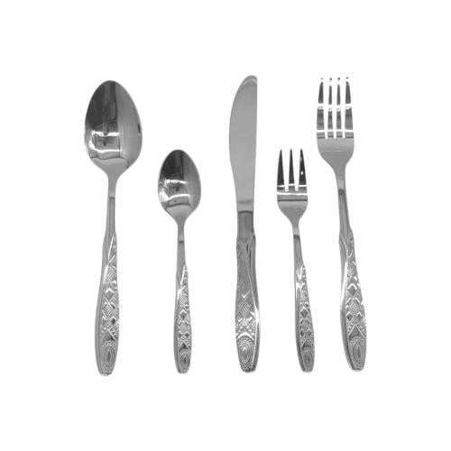 شنطة ملاعق فضي 60 قطعة