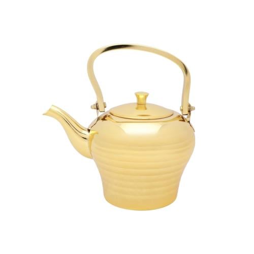 ابريق شاي ستانلس ستيل ذهبي 1.6 لتر