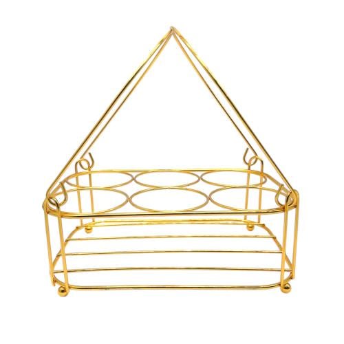 ستاند ذهبي للكاسات 6 خانة