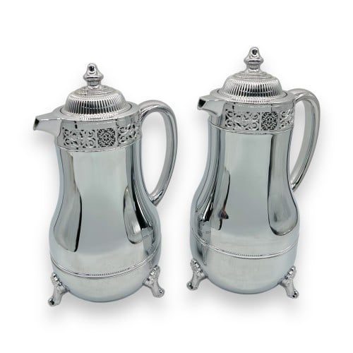 طقم ترامس طنجة شاي وقهوة فضي كامل