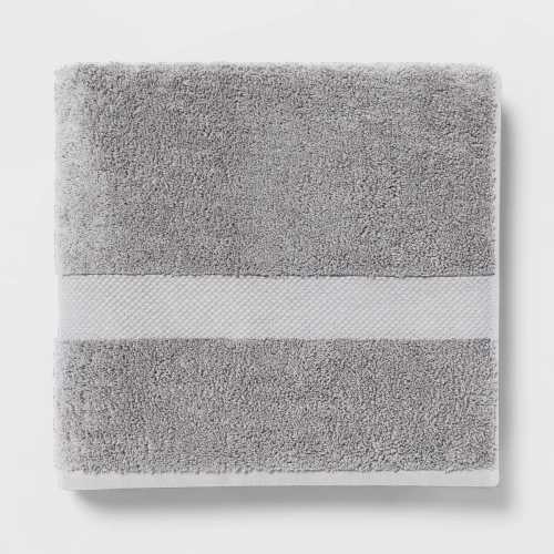 منشفة قطن 100% I مقاسات متعددة I رمادي