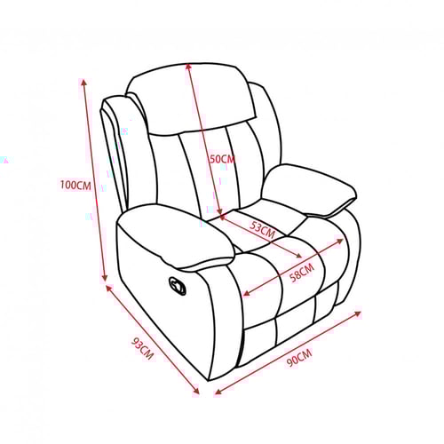 كرسي استرخاء هزاز أزرق I قماش قطيفة